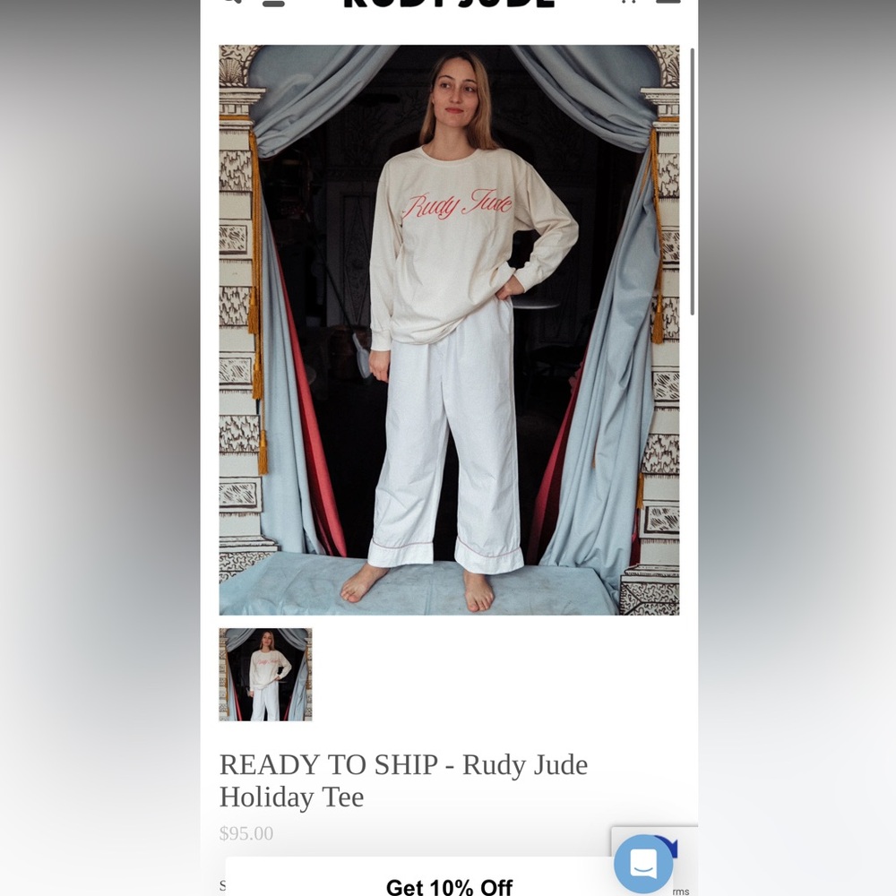 Rudy Jude long sleeve holiday shirt